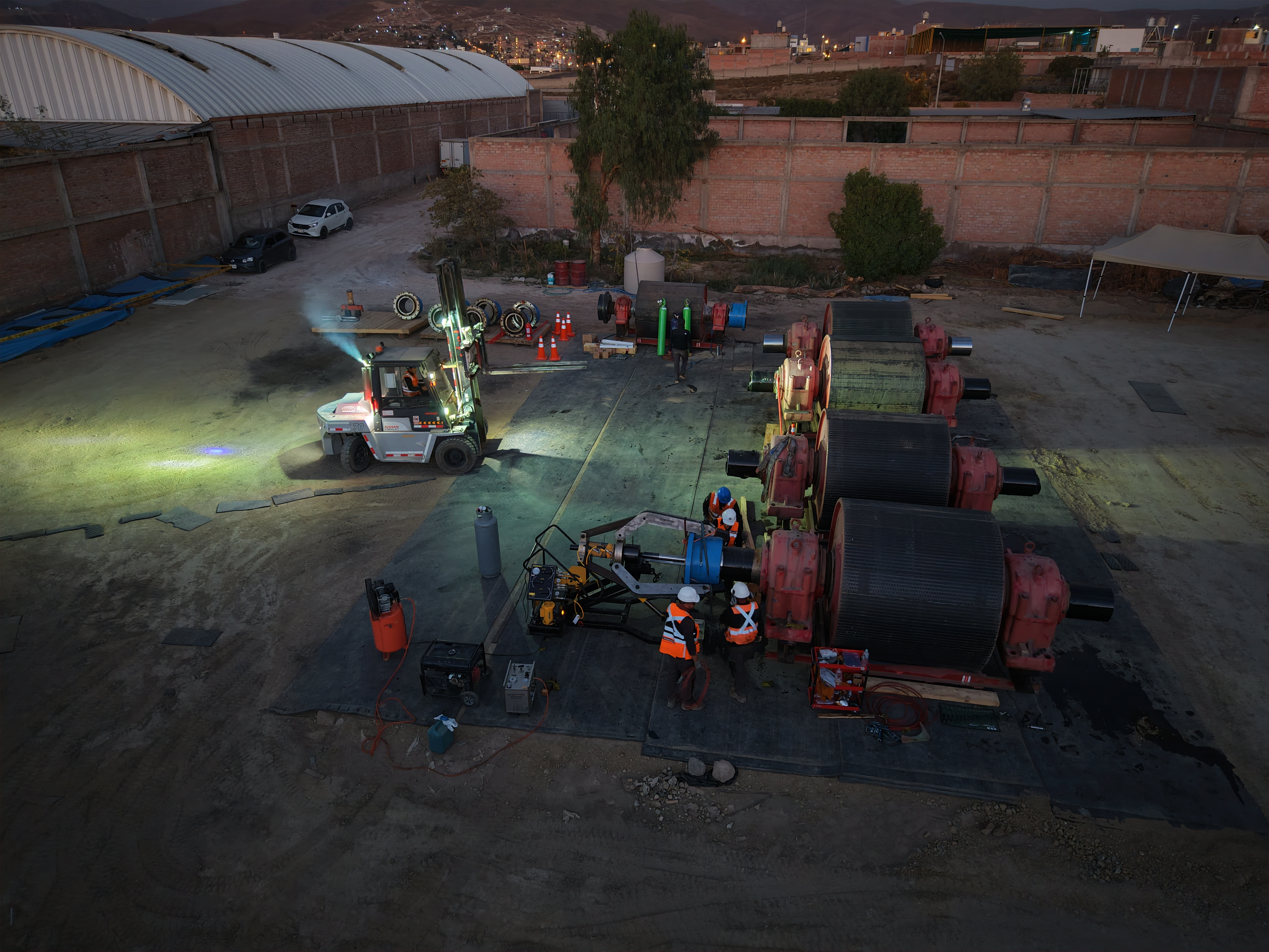 Extracción de acoples rígidos de gran tamaño en la industria minera